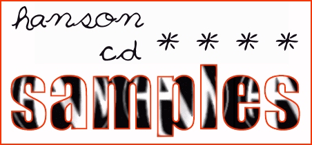 Hanson CD Samples!